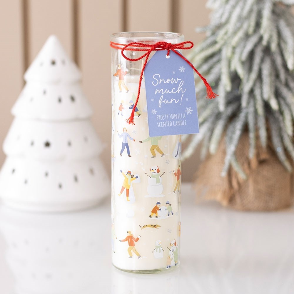 Something Different - Snow Much Fun Print Frosty Vanilla Tube Bougie Parfumée - Multicolore